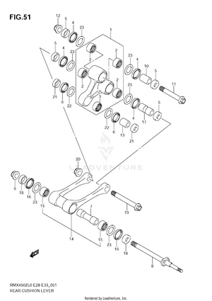 Rear Cushion Lever Schematic