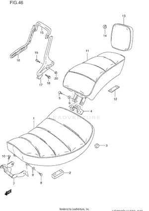 Seat (model N/p/r/s) Schematic