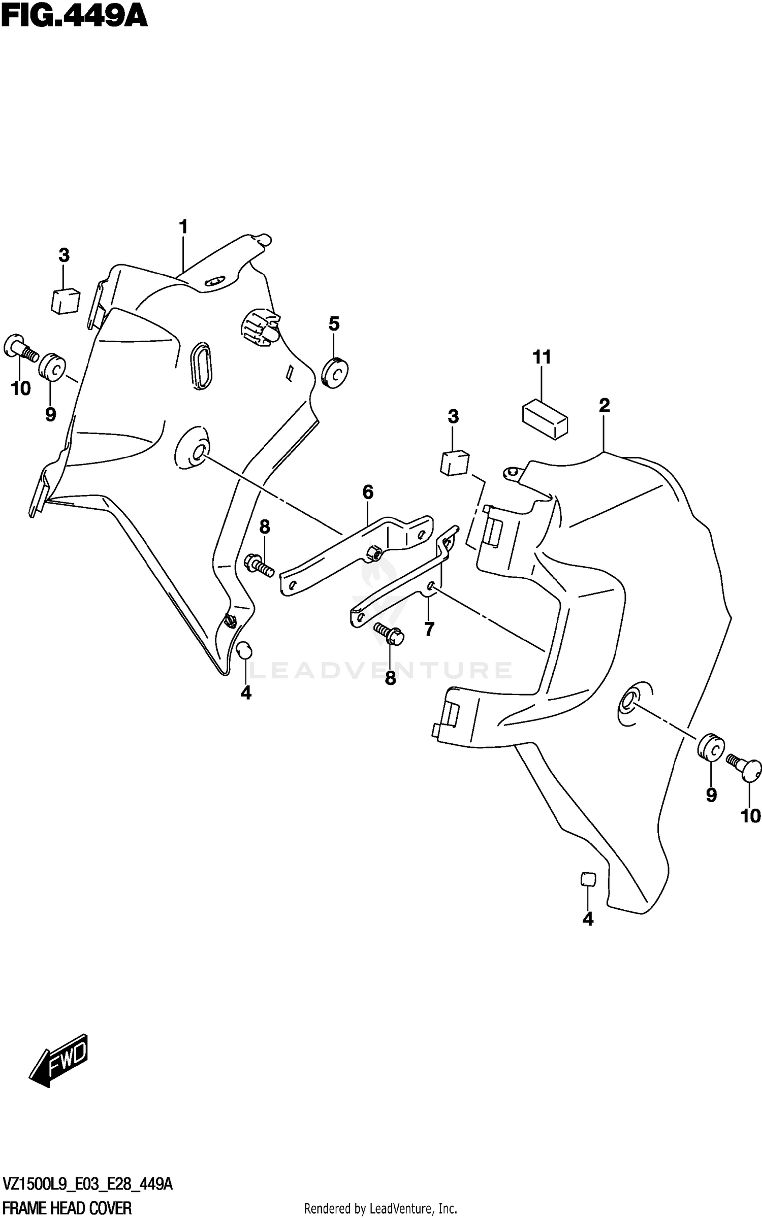FRAME HEAD COVER