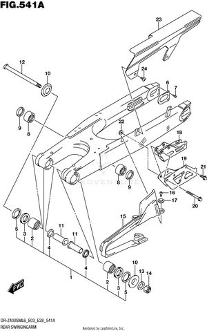 Rear Swingingarm Schematic