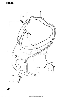 Cowling (gs450st/sx) Schematic