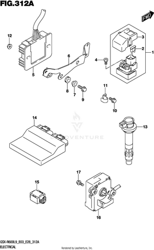 Electrical (gsx-r600l9 E03) Schematic