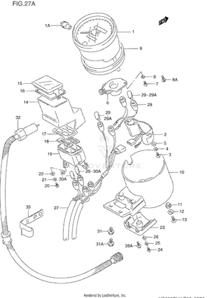 Speedometer (model T/v) Schematic