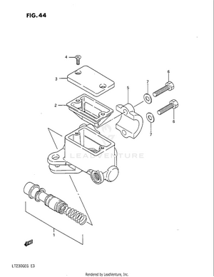 Front Master Cylinder Schematic