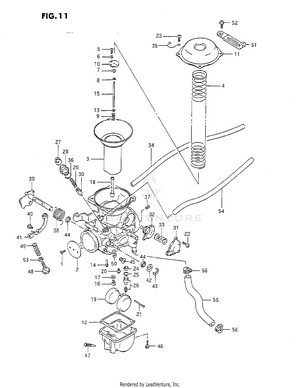 Carburetor (rear) Schematic