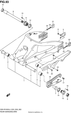 Rear Swinging Arm Schematic