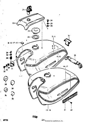 Fuel Tank (gt750a & B) Schematic