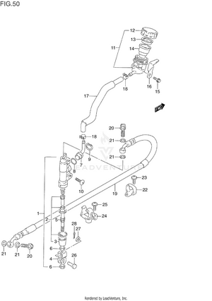Rear Master Cylinder Schematic