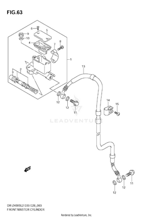 Front Master Cylinder Schematic