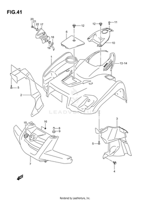Front Fender (model K4) Schematic