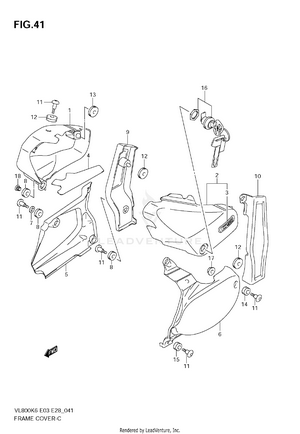 Frame Cover (vl800k6/tk6) Schematic