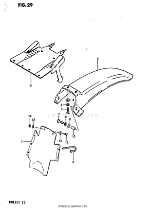Rear Fender Schematic