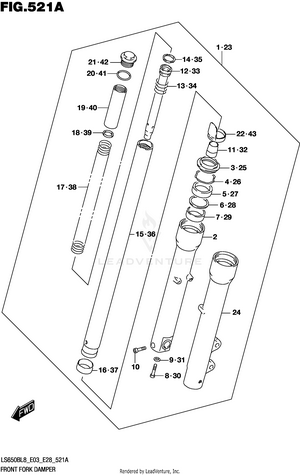 Front Fork Damper Schematic