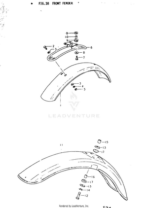 Front Fender Schematic
