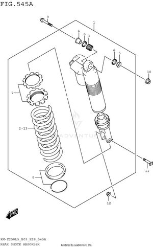 Rear Shock Absorber Schematic