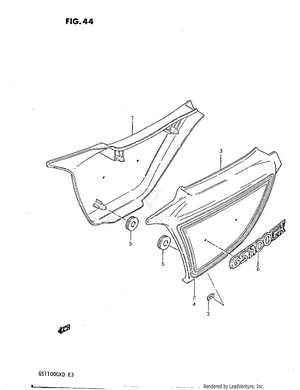 Frame Cover (gs1100gk2/gkd) Schematic