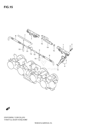 Throttle Body Hose/joint (e28) Schematic