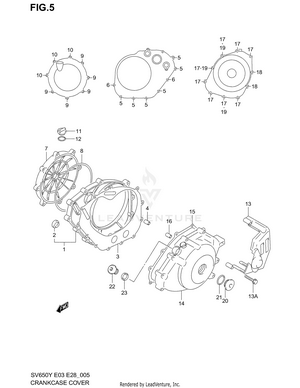 Crankcase Cover Schematic