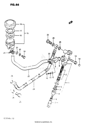 Rear Master Cylinder Schematic