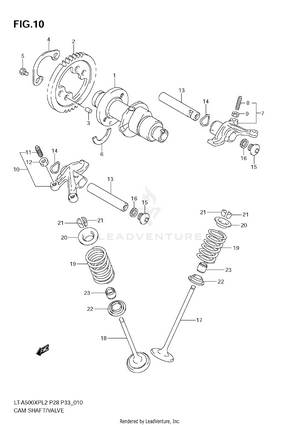 Cam Shaft/valve Schematic
