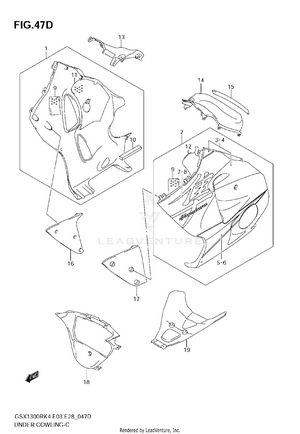 Under Cowling (gsx1300rk6) Schematic