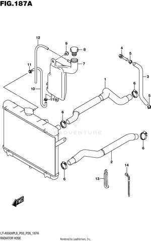 Radiator Hose Schematic