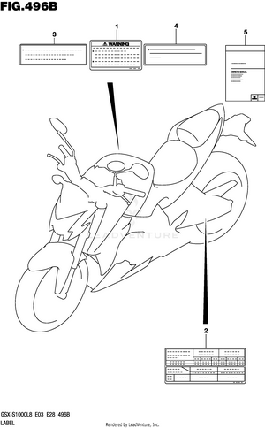 Label (gsx-s1000azl8 E03) Schematic