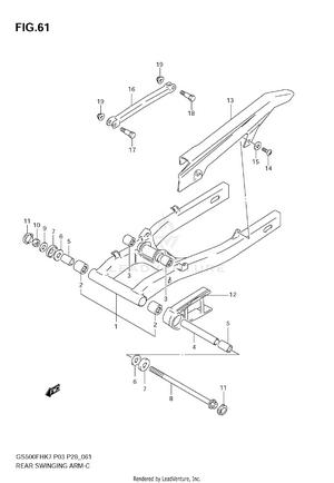 Rear Swinging Arm Schematic