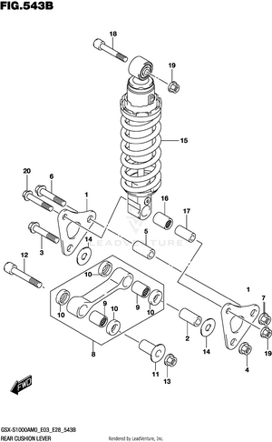 Rear Cushion Lever Schematic