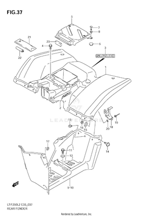 Rear Fender Schematic