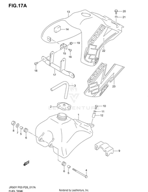 Fuel Tank (model K2/k3) Schematic