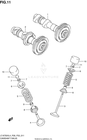 Camshaft/valve Schematic