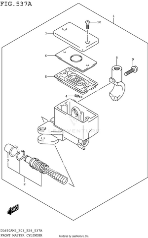 Front Master Cylinder Schematic
