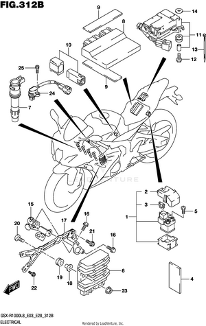 Electrical (gsx-r1000l8 E33) Schematic