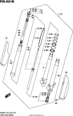 Front Fork Damper Schematic