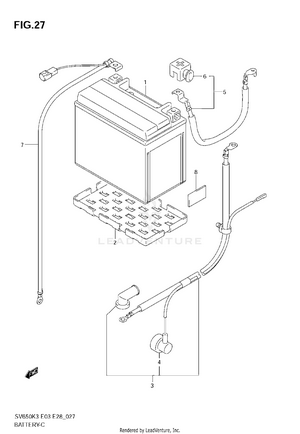 Battery (sv650/sv650s) Schematic