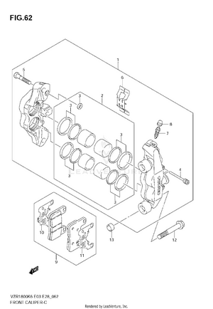 Front Caliper Schematic