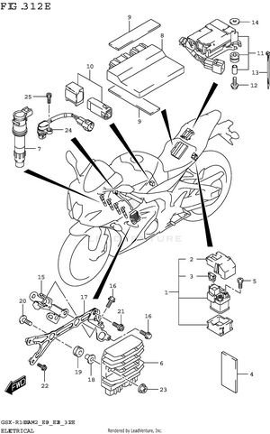 Electrical (gsx-r1000a:e33) Schematic