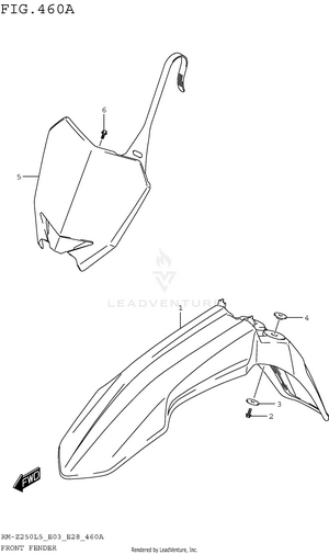 Front Fender Schematic