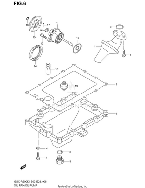 Oil Pan - Oil Pump Schematic