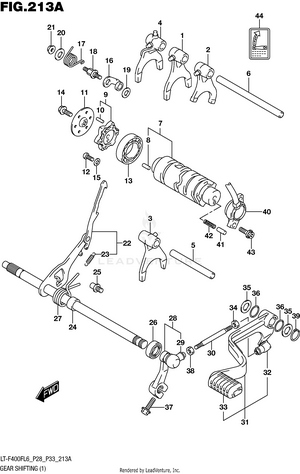 Gear Shifting (1) (lt-f400fl6 P28) Schematic