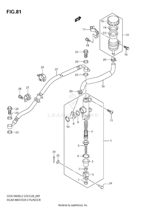 Rear Master Cylinder Schematic