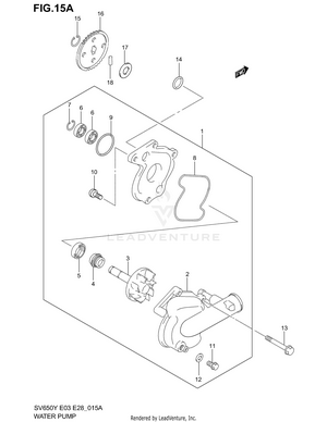 Water Pump (model K1/k2) Schematic