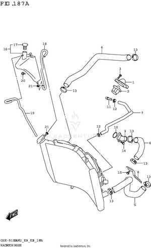 Radiator Hose Schematic