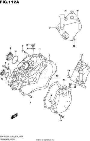 Crankcase Cover Schematic