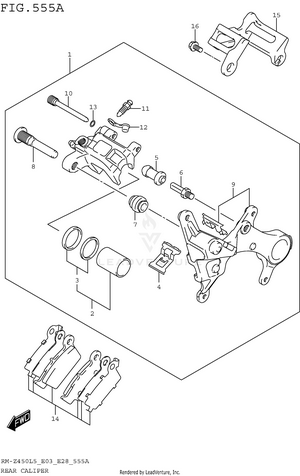 Rear Caliper Schematic