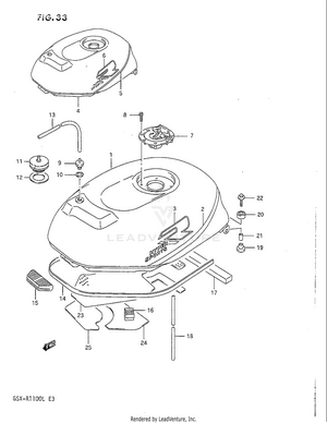 Fuel Tank (model K) Schematic