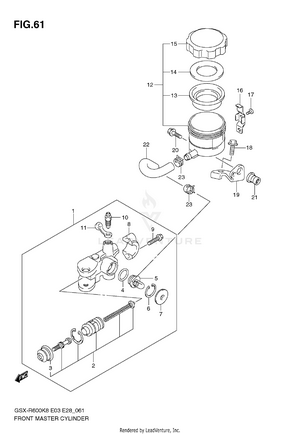 Front Master Cylinder Schematic