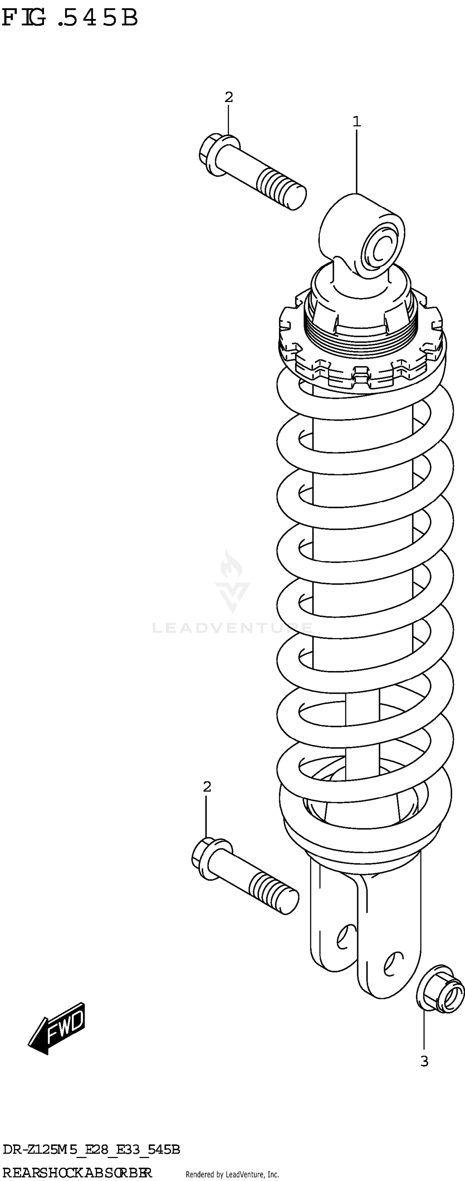 REAR SHOCK ABSORBER (DR-Z125L)