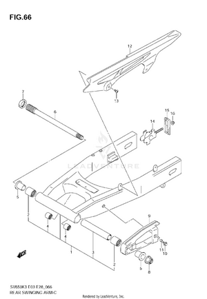 Rear Swinging Arm Schematic
